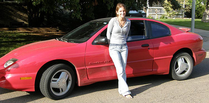 Kristen and her car