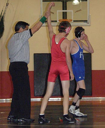 Marcus winning wrestling